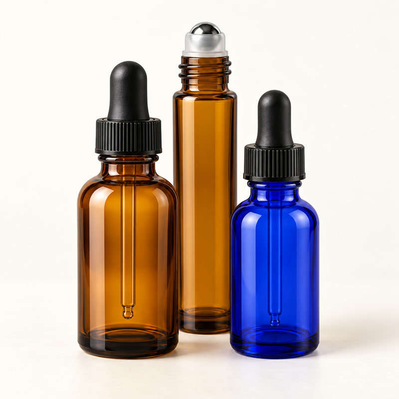 Essential oil bottles