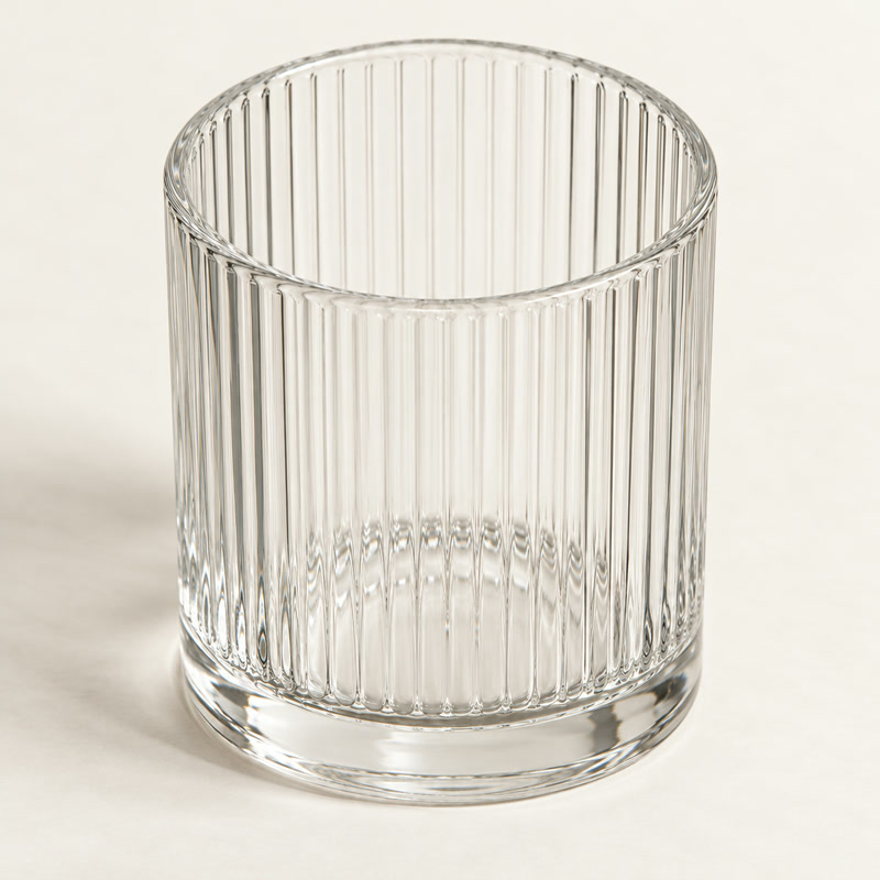 Ribbed Candle Jar · 2