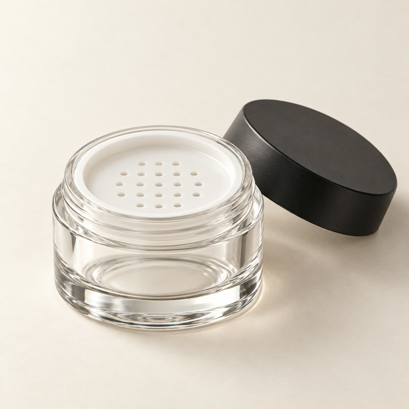 Glass Powder Jar · 2