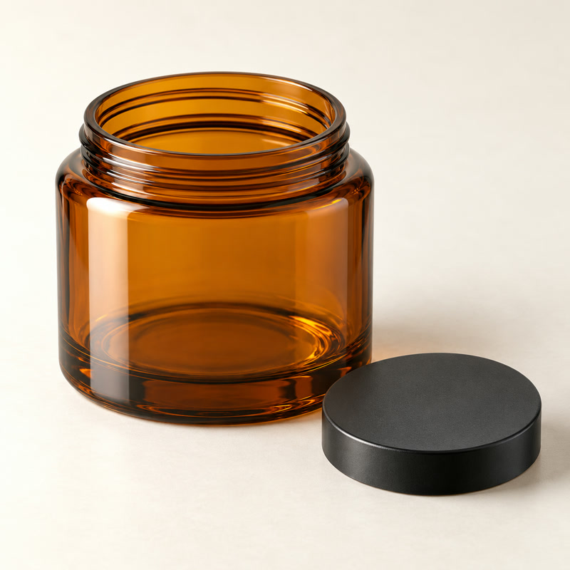 Amber Bath Salt Jar · 2