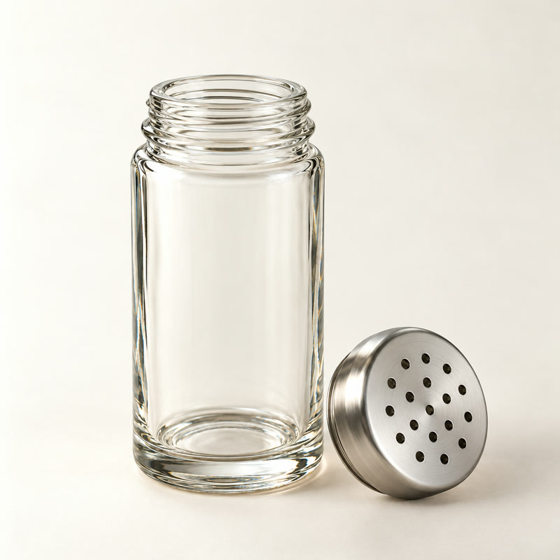 Glass Spice Shaker Jar · 2